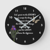 Serenity Prayer Flower Butterfly Inspirational  