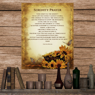 Serenity Prayer Full Version by Reinhold Niebuhr Poster