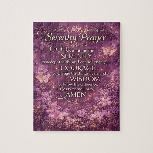 Serenity Prayer Jigsaw Puzzle (Vertical)