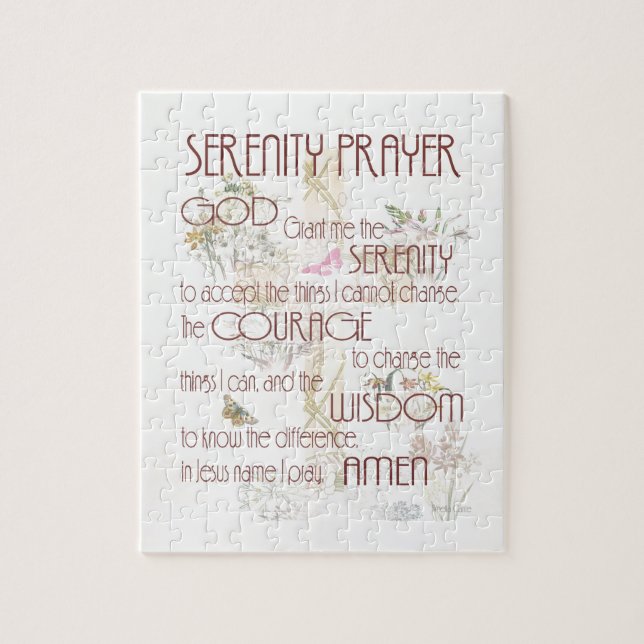 Serenity Prayer Jigsaw Puzzle (Vertical)
