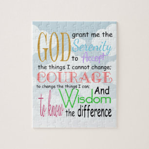 Serenity Prayer Jigsaw Puzzle