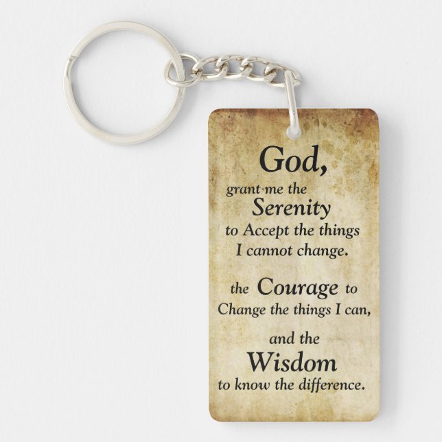 Serenity Prayer Keychain (Front)