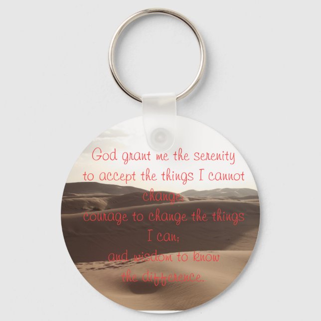 Serenity Prayer Keychain (Front)