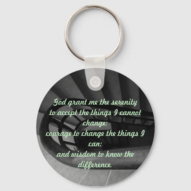 Serenity Prayer Keychain (Front)