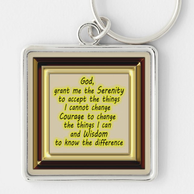 Serenity Prayer Keychain (Front)