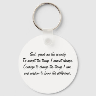 Serenity Prayer Keychain