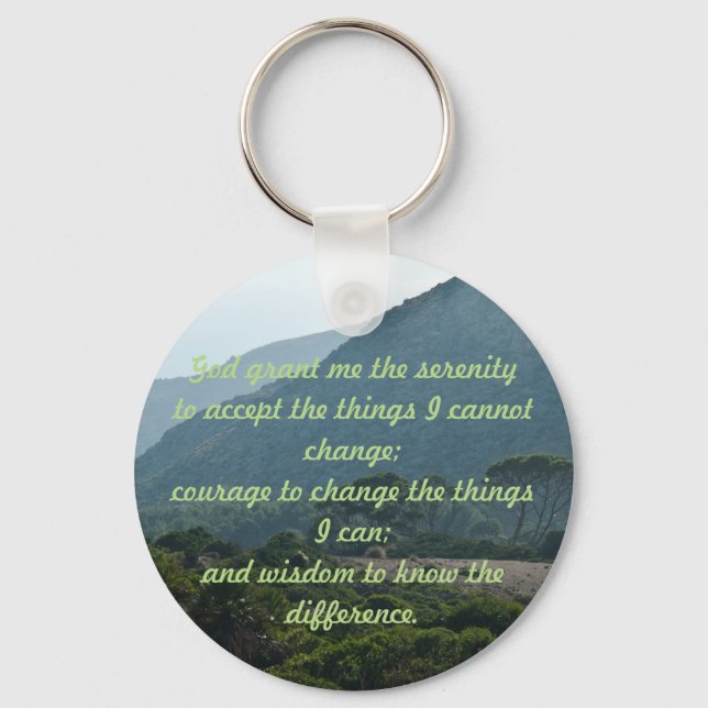 Serenity Prayer Keychain (Front)