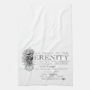 Serenity Prayer Kitchen Towel