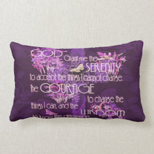 Serenity Prayer Lumbar Pillow