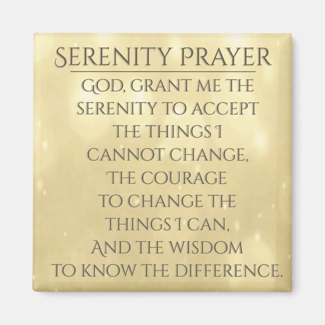 Serenity Prayer Magnet (Front)