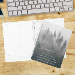 Serenity Prayer Misty Forest Photo Planner
