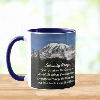 Serenity Prayer Mount Rainier Landscape