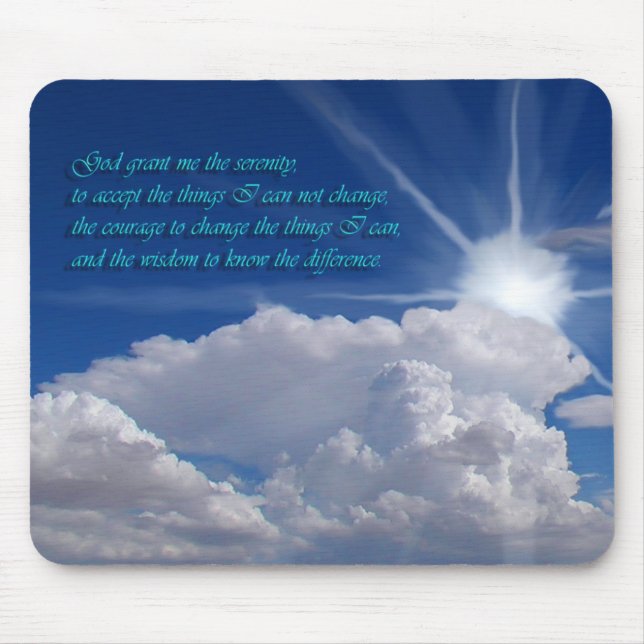 Serenity prayer mousepad1nf mouse pad (Front)