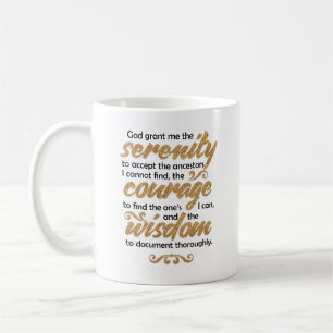 Serenity Prayer Mug Trouver l'or des ancêtres