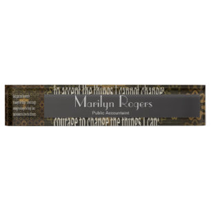 Serenity Prayer Nameplate