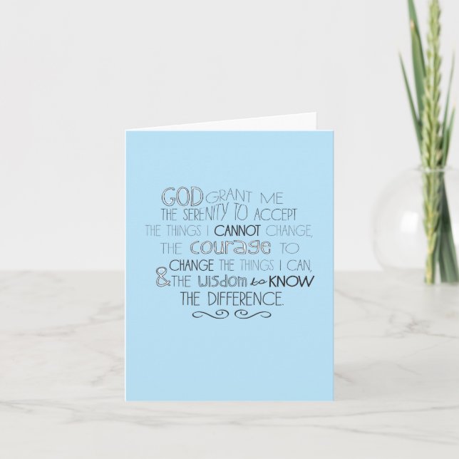 Serenity Prayer Notecards (Front)
