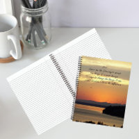 Serenity Prayer Orange Seascape Sunset Photo