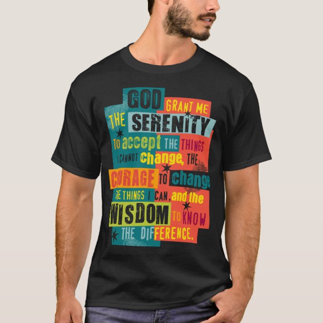 Serenity Prayer Original Graphic design Oversized T-Shirt (Front)