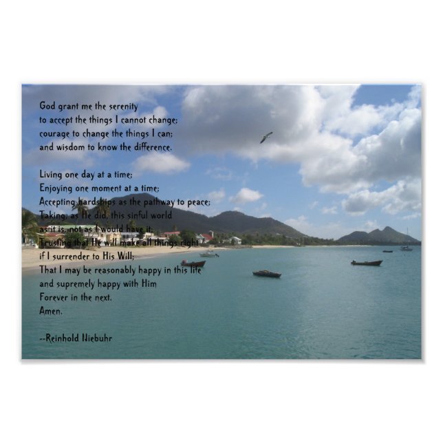 Serenity Prayer Photo Print (Front)