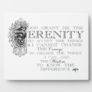 Serenity Prayer Plaque