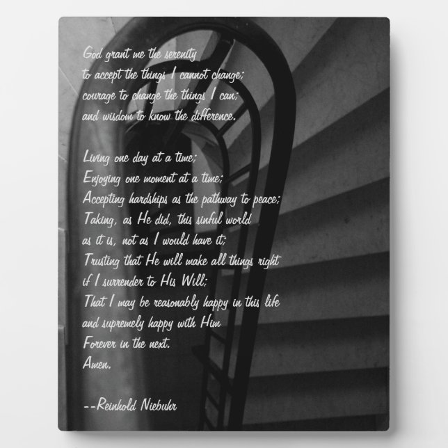 Serenity Prayer Plaque (Front)