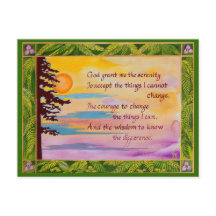 Serenity Prayer post card/note card