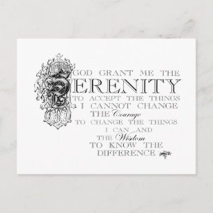 Serenity Prayer Postcard