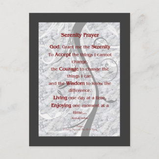 Serenity Prayer Postcard