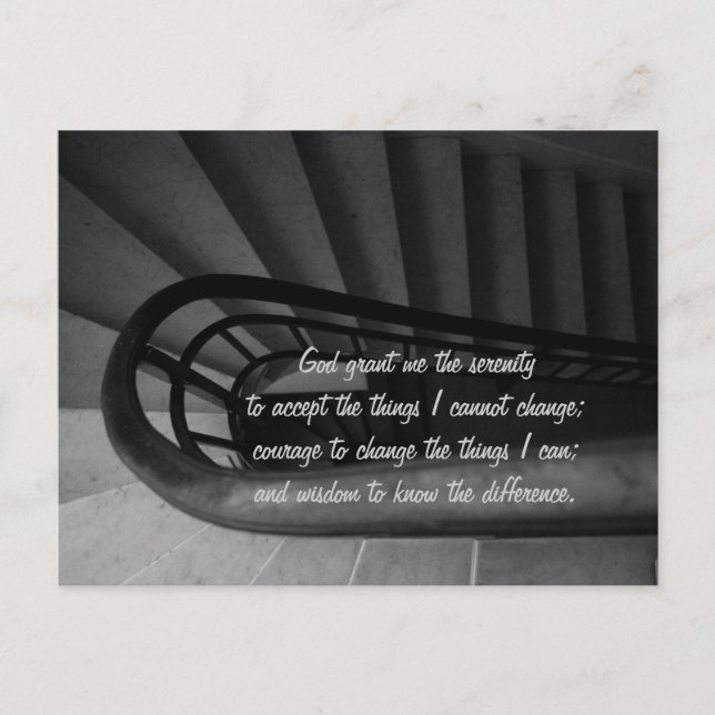 Serenity Prayer Postcard (Front)