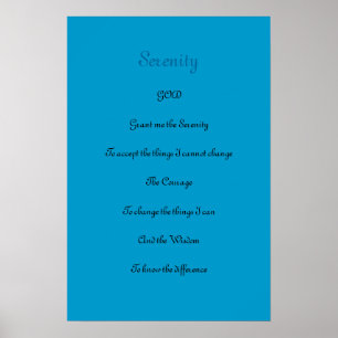 Serenity Prayer Poster
