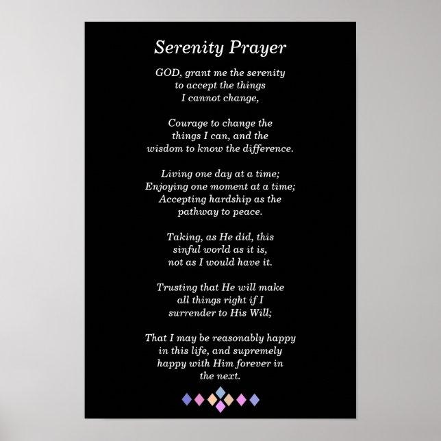 Serenity Prayer - Poster (Front)