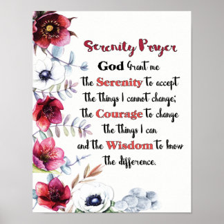 Serenity Prayer Poster