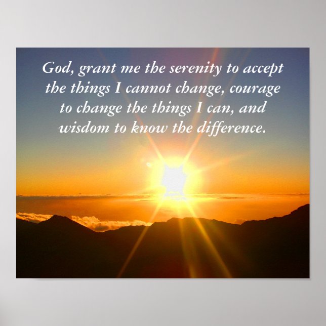 Serenity prayer _ poster (Front)