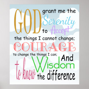 Serenity Prayer Poster