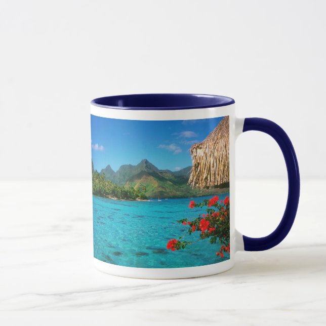 Serenity Prayer & Scenic Bora Bora  Mug (Right)