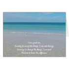 Serenity Prayer Sea Gull an the Beach