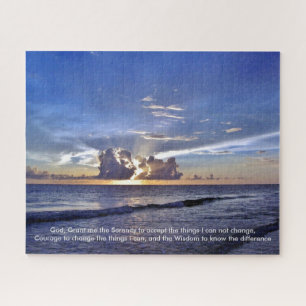 Serenity Prayer - Sunset Jigsaw Puzzle