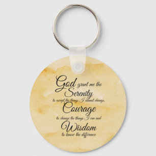 Serenity Prayer two designs Keychain