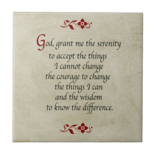 Serenity Prayer/Vintage Style Tile