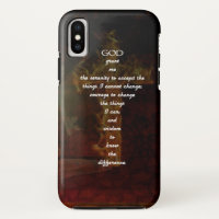 Serenity Prayer With Beautiful Christian Art