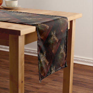 Serenity Prayer With Beautiful Christian Art Short Table Runner
