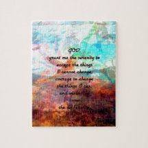 Serenity Prayer With Inspiring Underwater Art