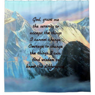 Serenity Prayer With Panoramic View Mount Everest