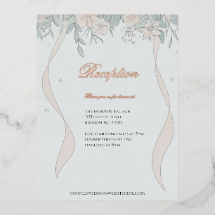 Serenity Reception Enclosure Foil Holiday Postcard