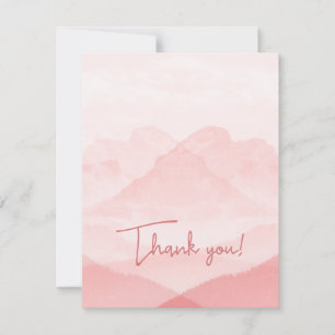 Serenity Romantic Pink Landscape Holiday Card