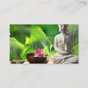 Serenity Scene & Buddha Meditation Instructor Business Card