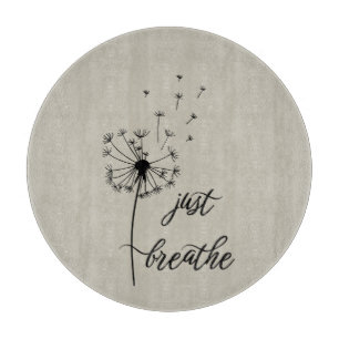 Serenity Slice: Just Breathe Cutting Board