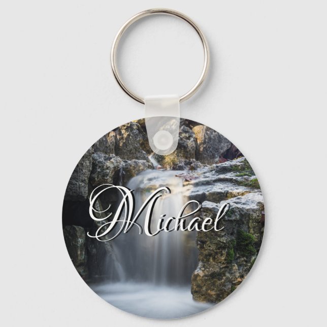 Serenity Spa Falls Keychain (Front)
