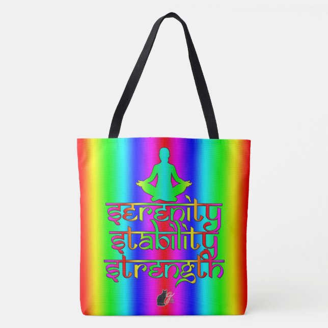 Serenity Stability Strength Tote Bag (Front)