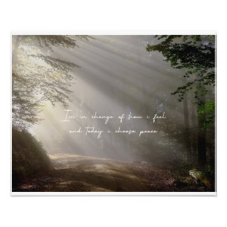 "Serenity Sunrise: Minimalist Morning Affirmation Photo Print
